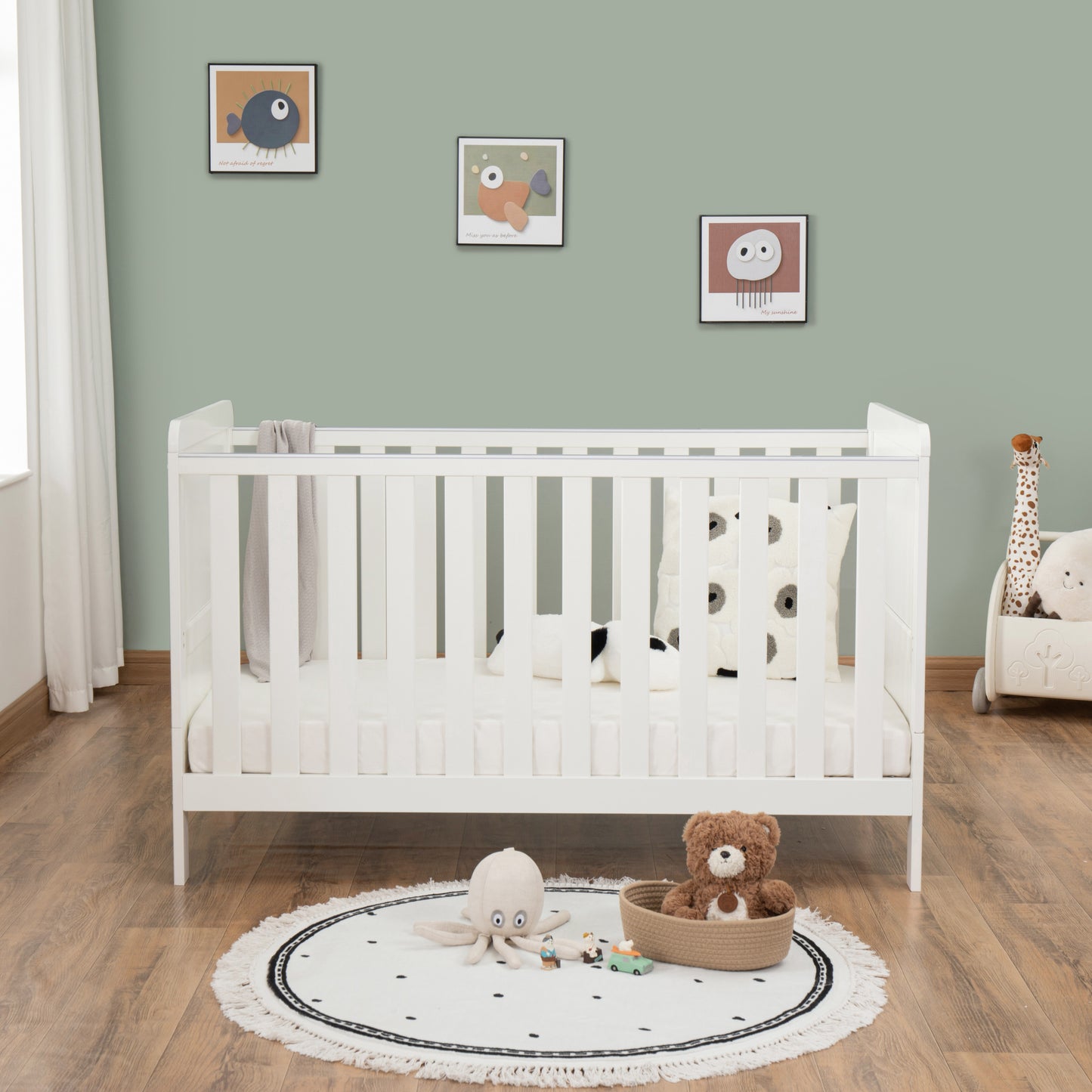 BABYMORE - Caro Urban Cot Bed – White