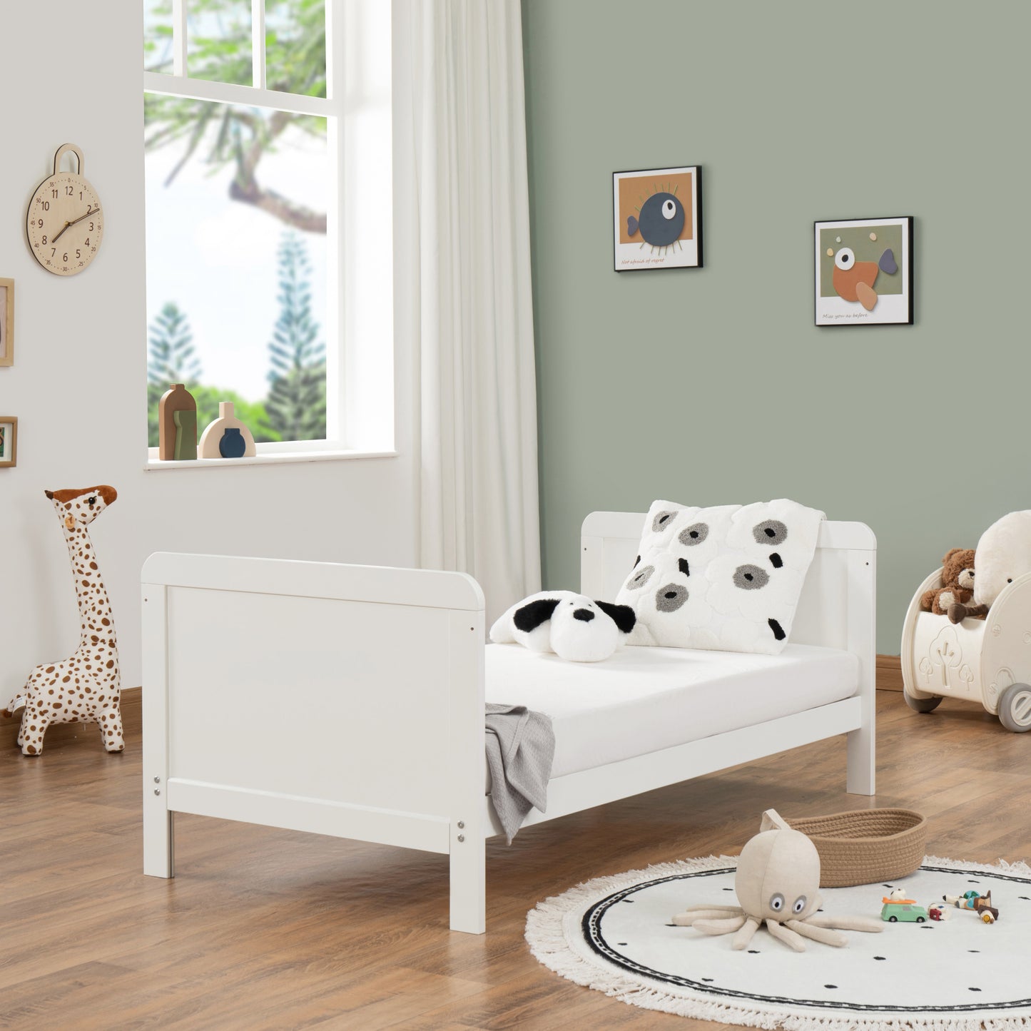 BABYMORE - Caro Urban Cot Bed – White