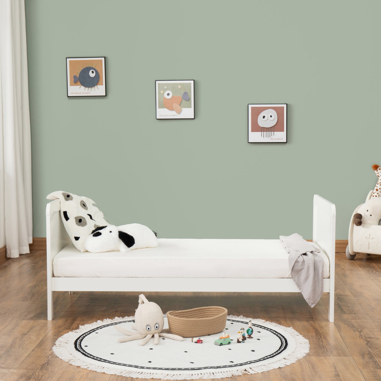 BABYMORE - Caro Urban Cot Bed – White