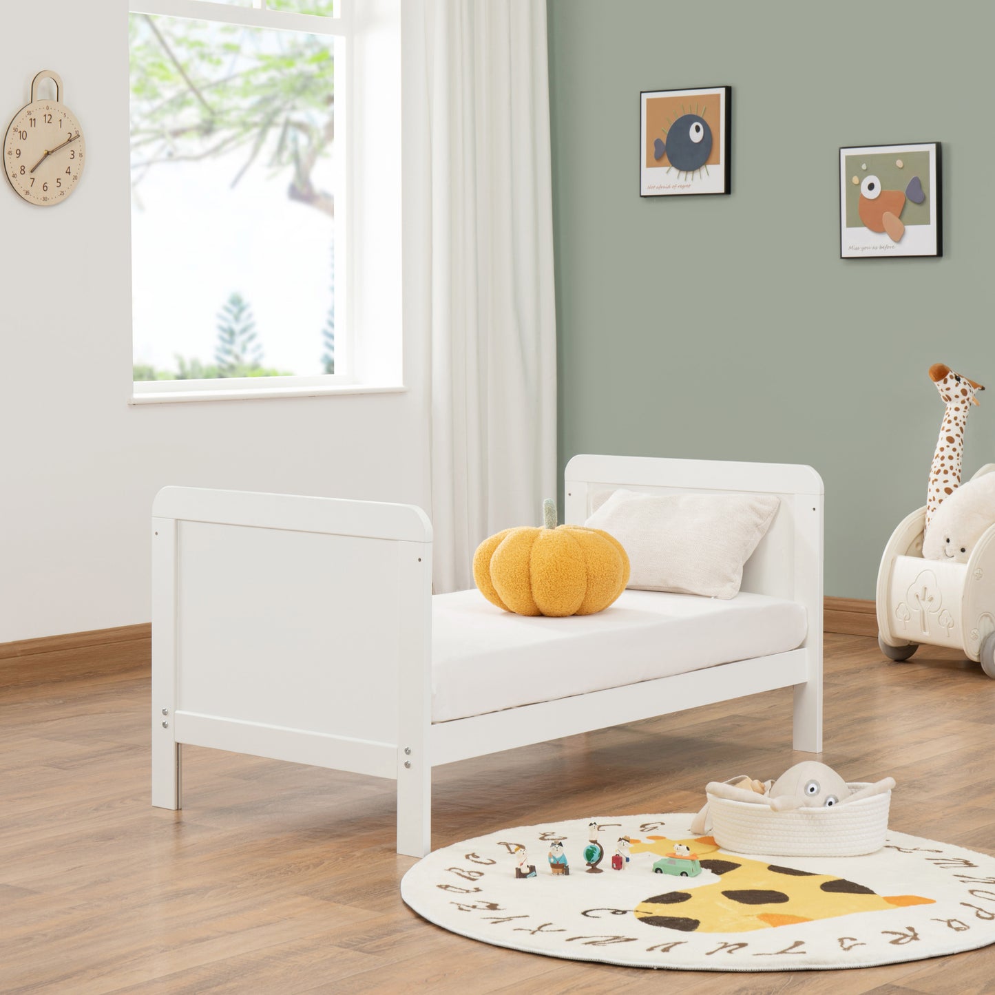 BABYMORE - Caro Urban Mini Cot Bed – White