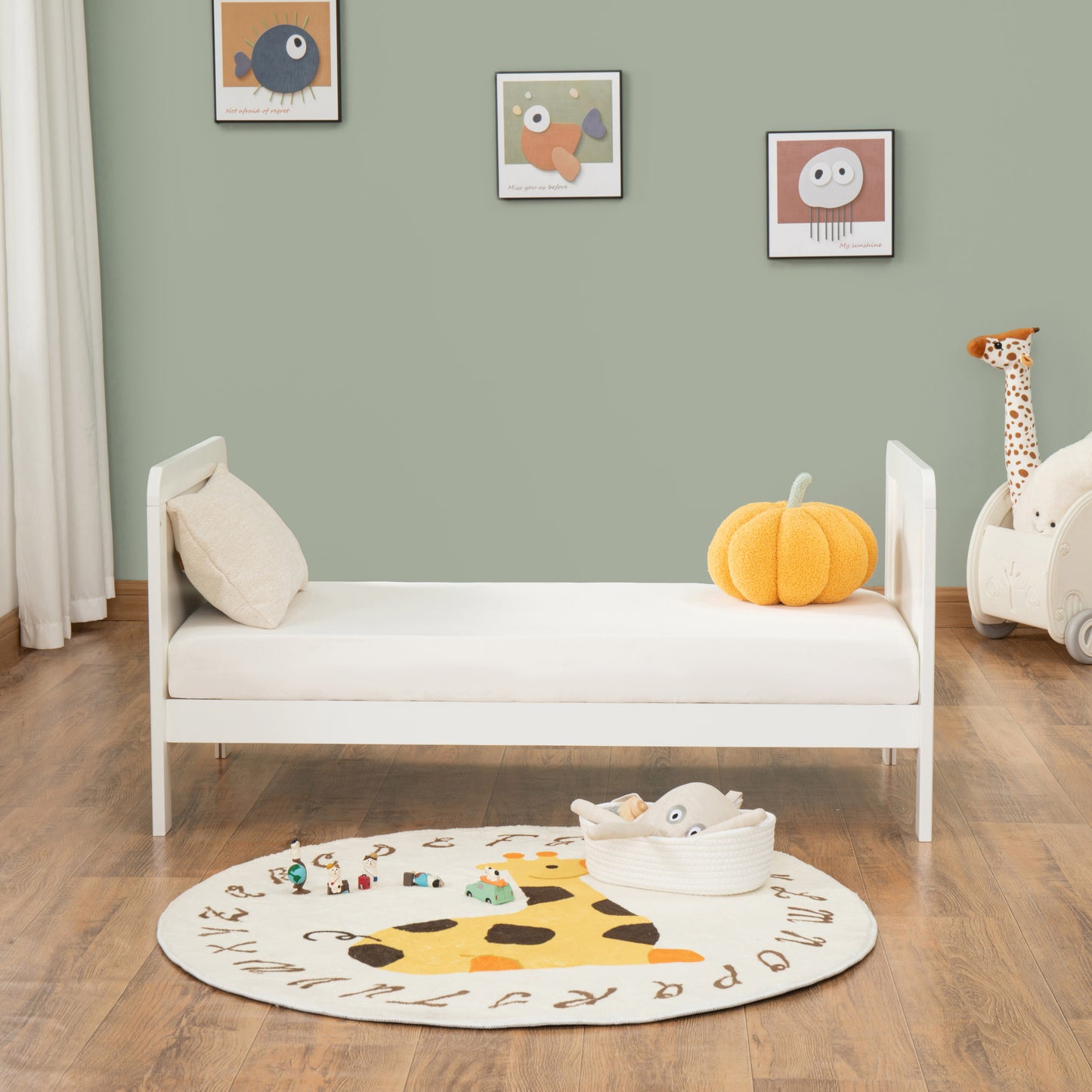 BABYMORE - Caro Urban Mini Cot Bed – White