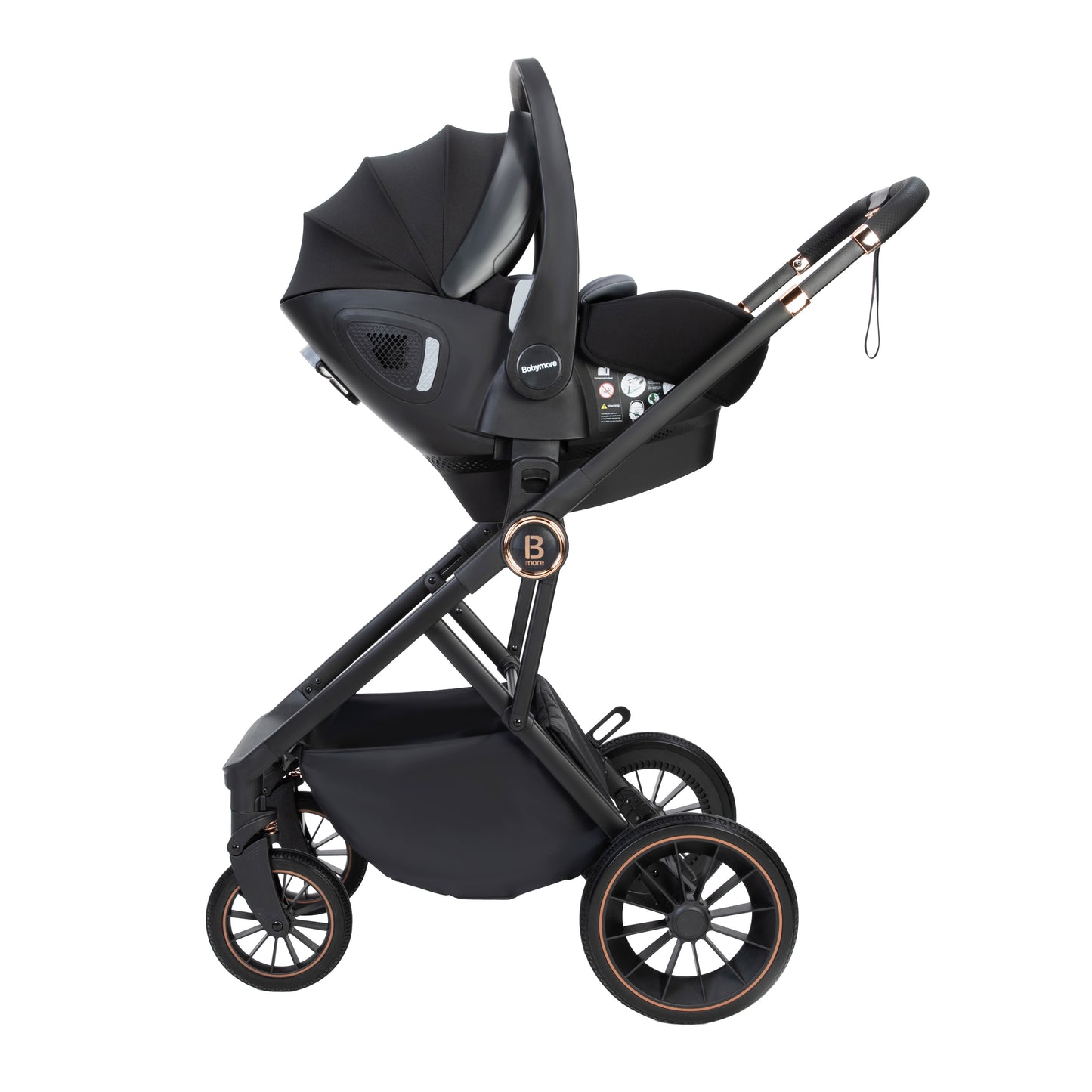 BABYMORE - Chia Travel System Pecan Car Seat – Midnight Blue