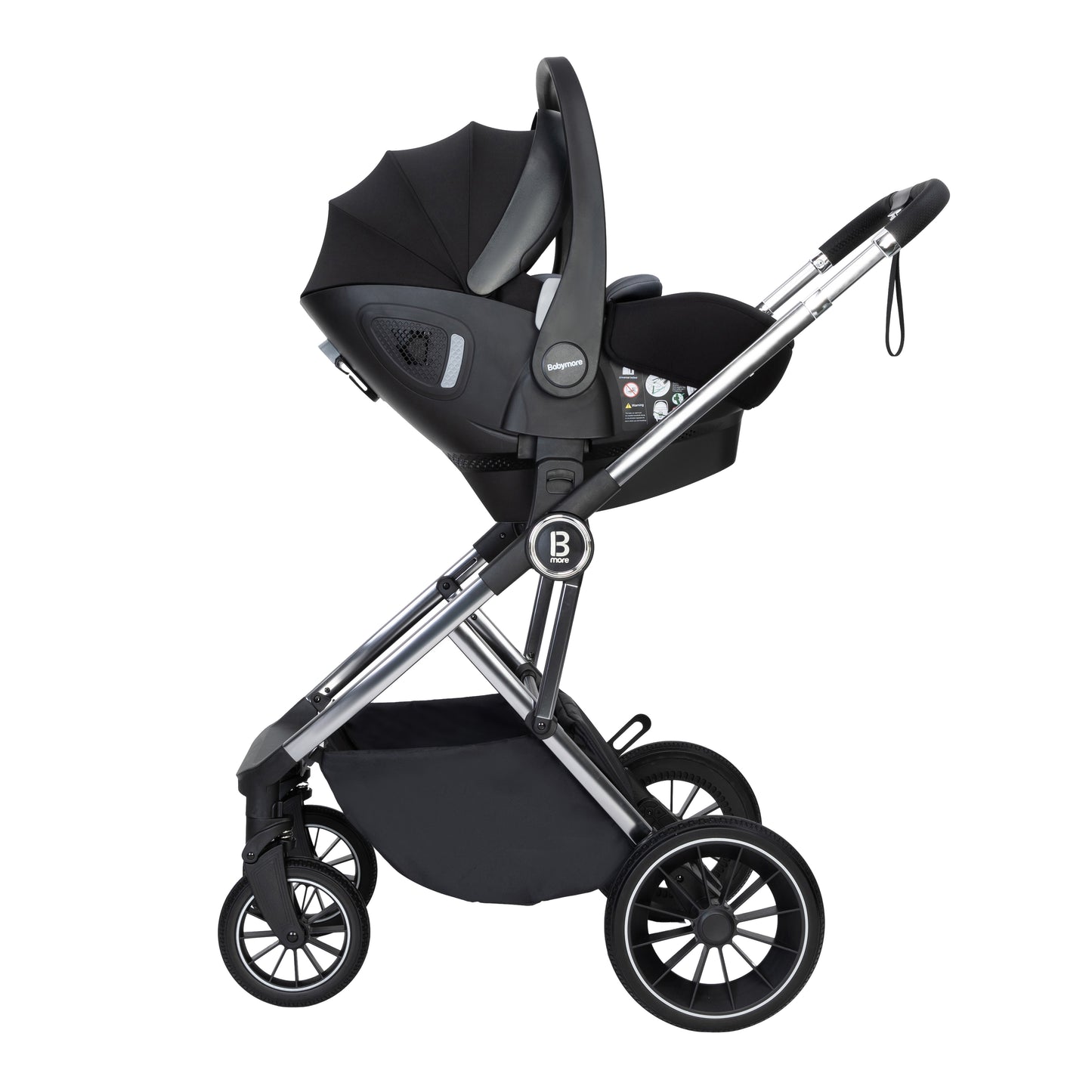 BABYMORE - Chia Travel System Pecan Car Seat – Pearl Grey