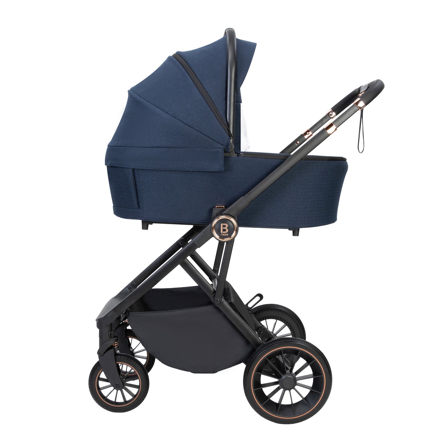 BABYMORE - Chia Travel System Pecan with Base – Midnight Blue