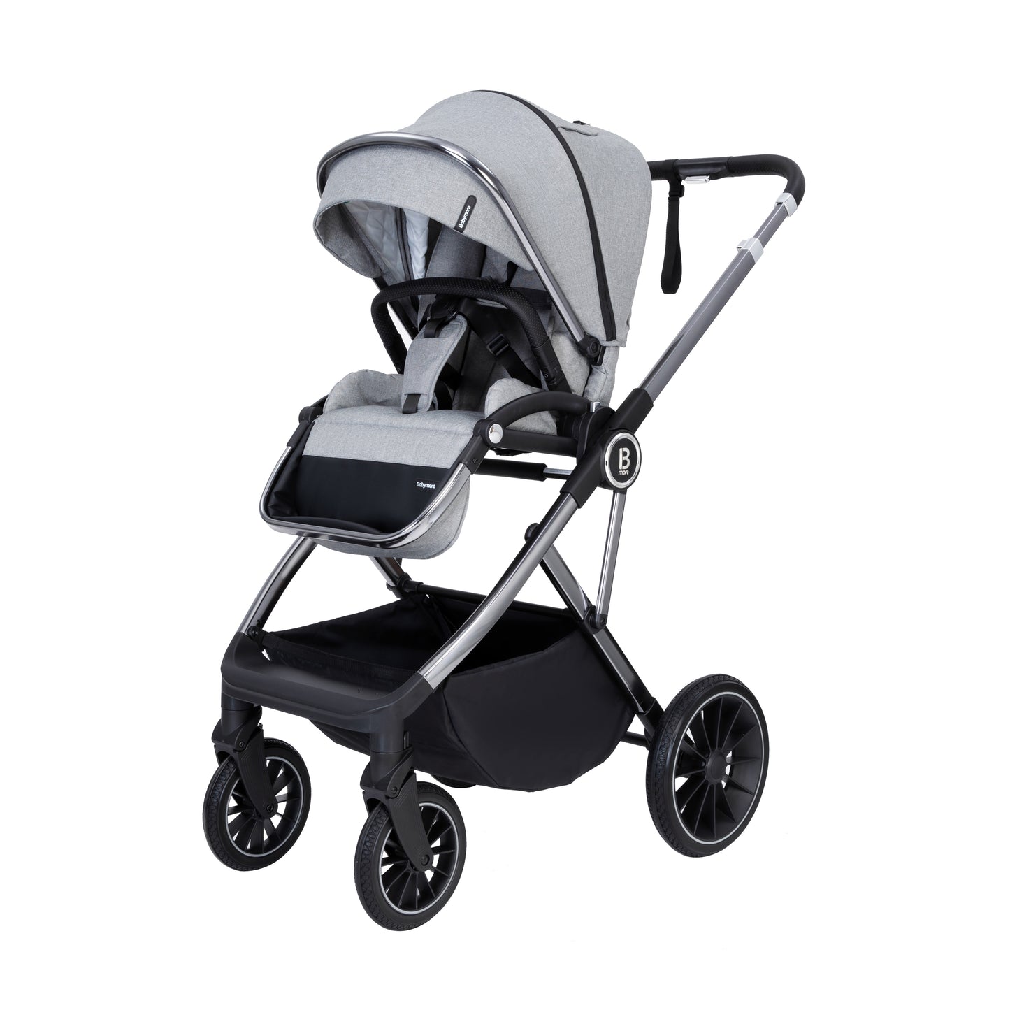 BABYMORE - Chia Travel System Pecan with Base – Pearl Grey