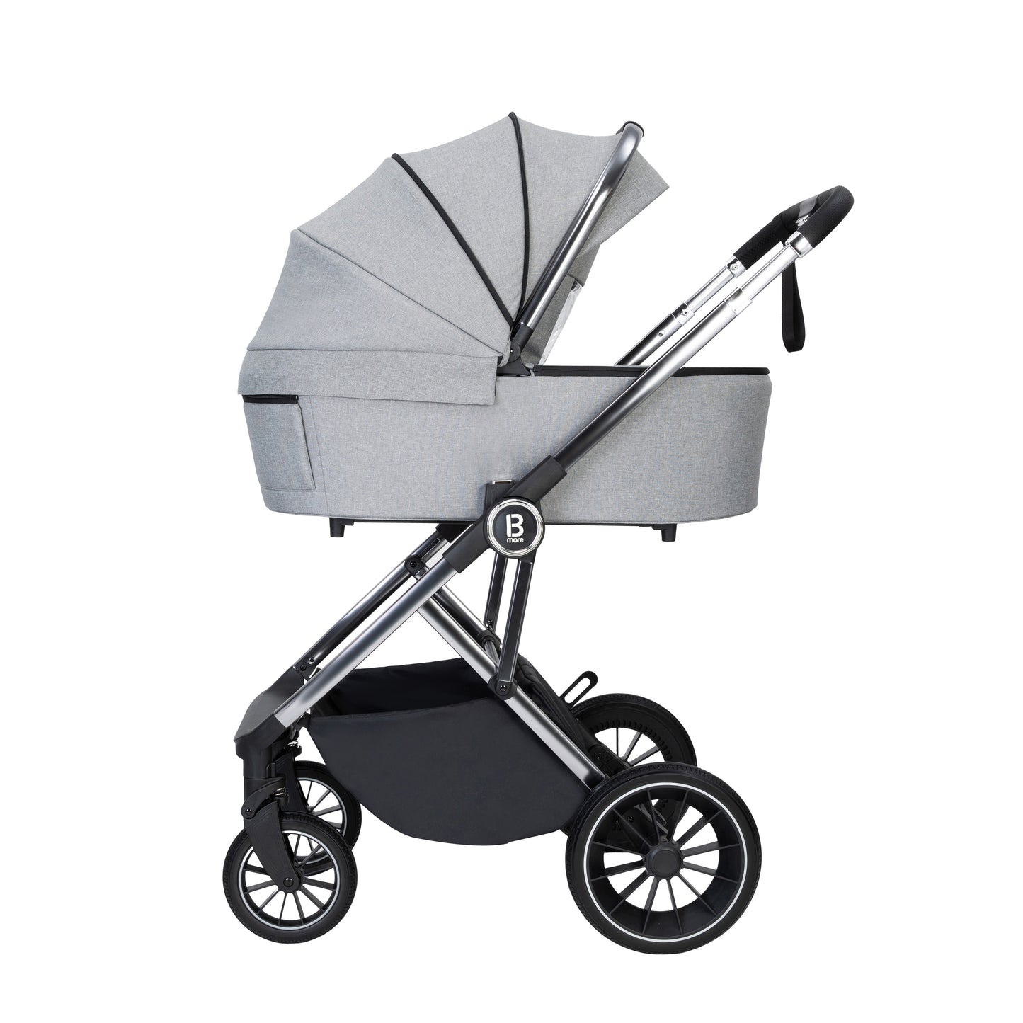 BABYMORE - Chia Travel System Pecan with Base – Pearl Grey