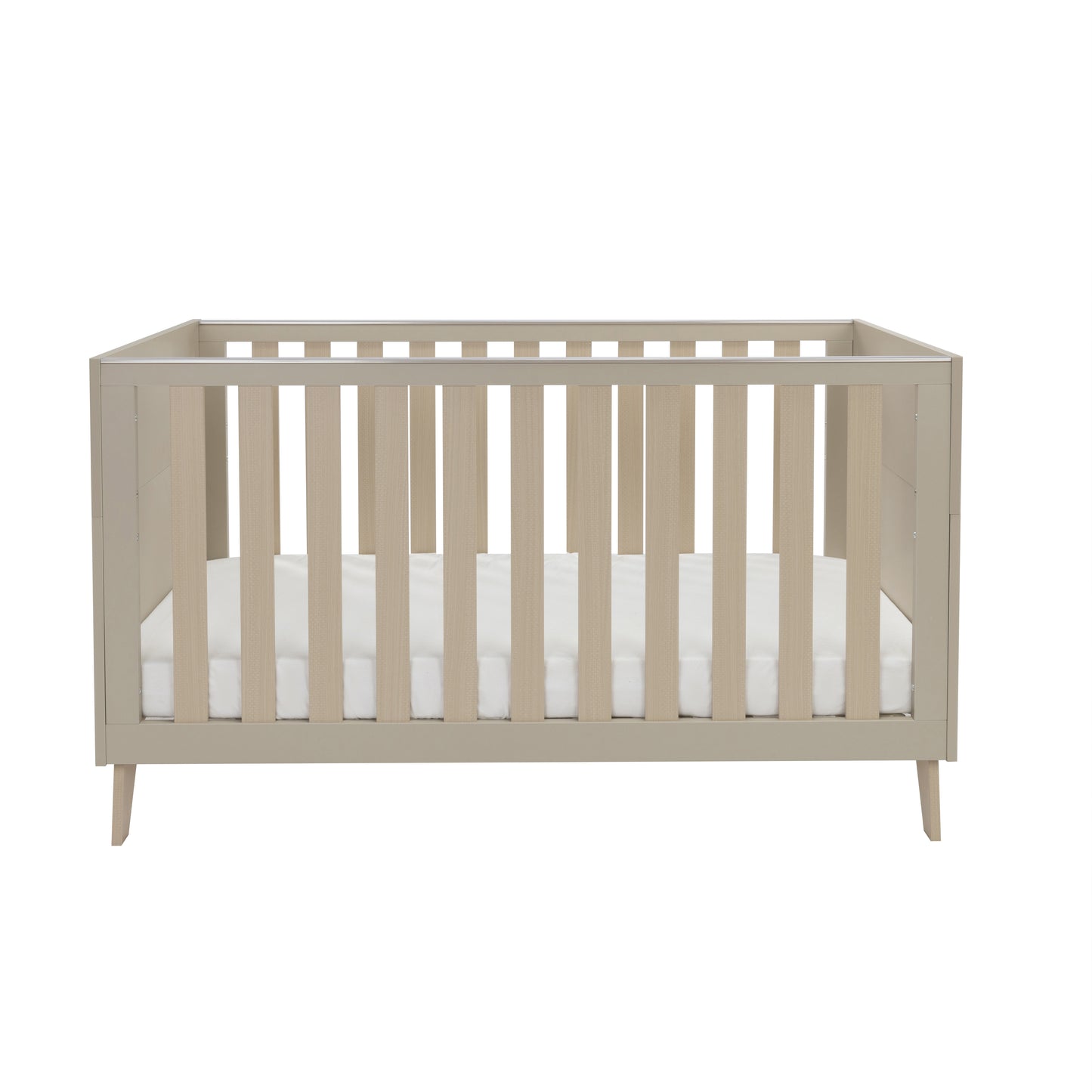 BABYMORE - Dante Cot Bed with Cot Top Changer – Cashmere