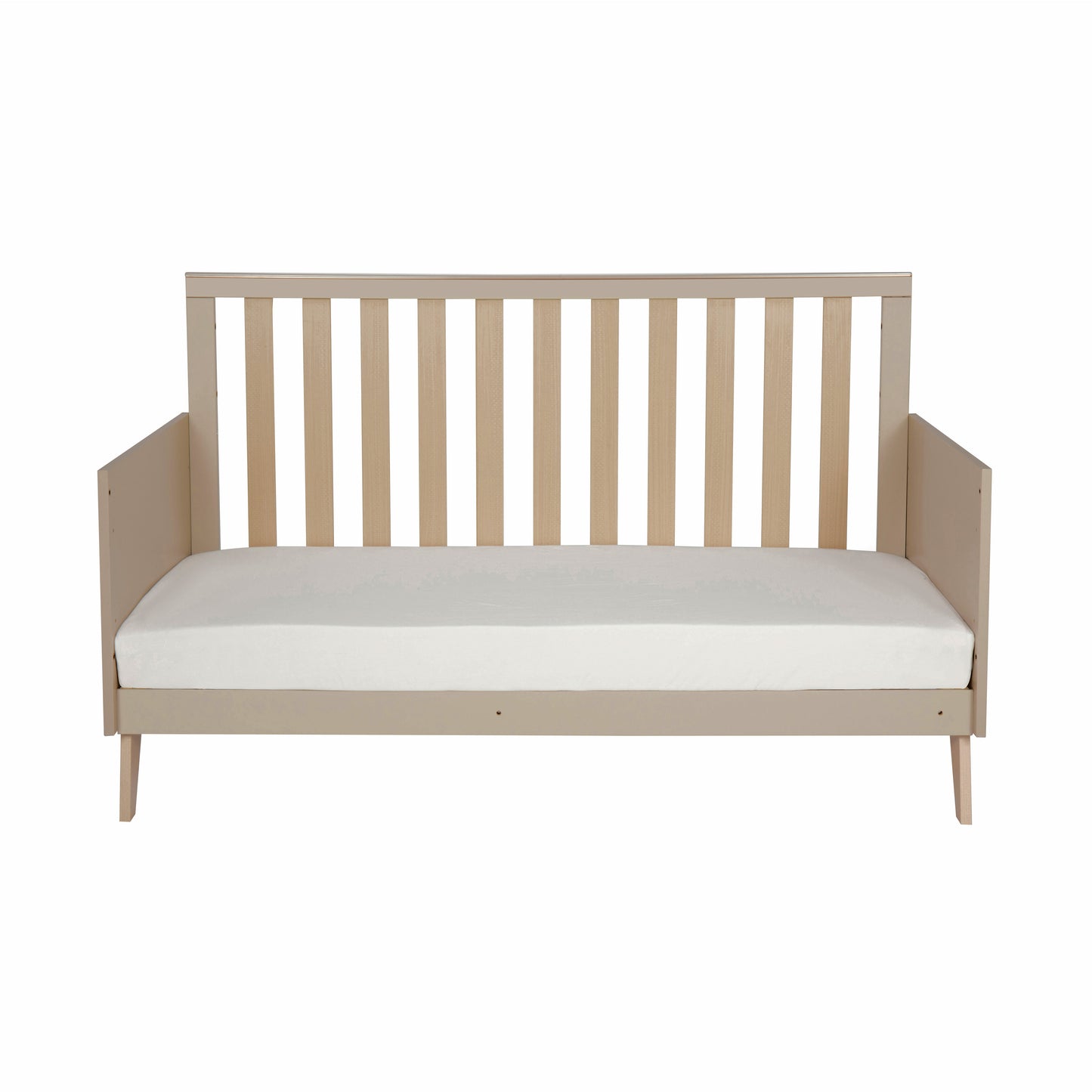 BABYMORE - Dante Cot Bed with Cot Top Changer – Cashmere