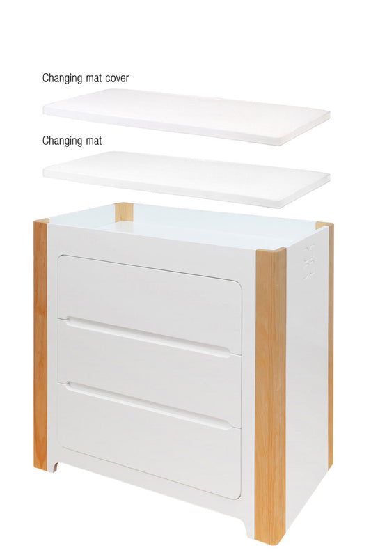 COCOON Evoluer Change Area/Dresser - White/Natural