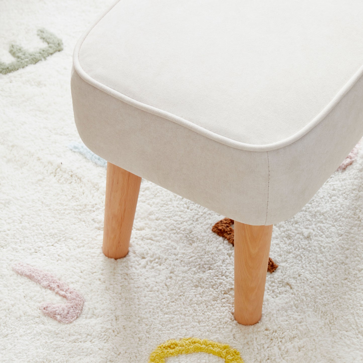 BABYMORE - Freya Nursing Chair with Stool CREAM