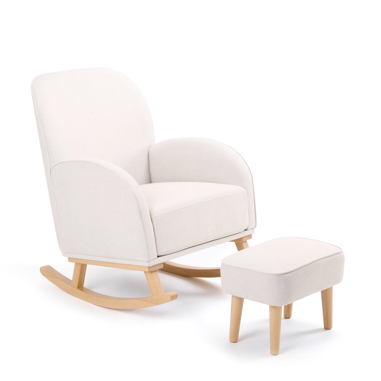 BABYMORE - Freya Nursing Chair with Stool CREAM