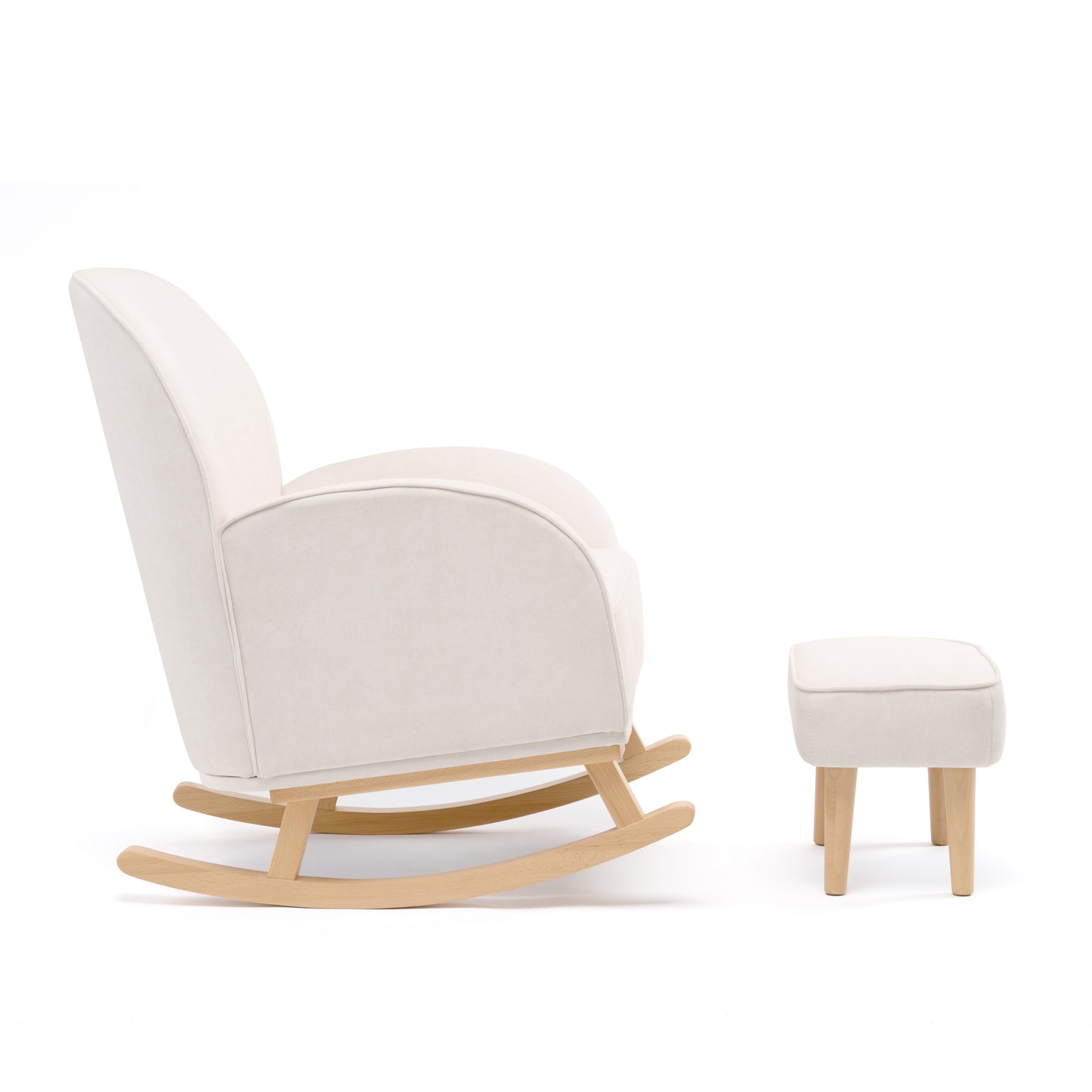 BABYMORE - Freya Nursing Chair with Stool CREAM