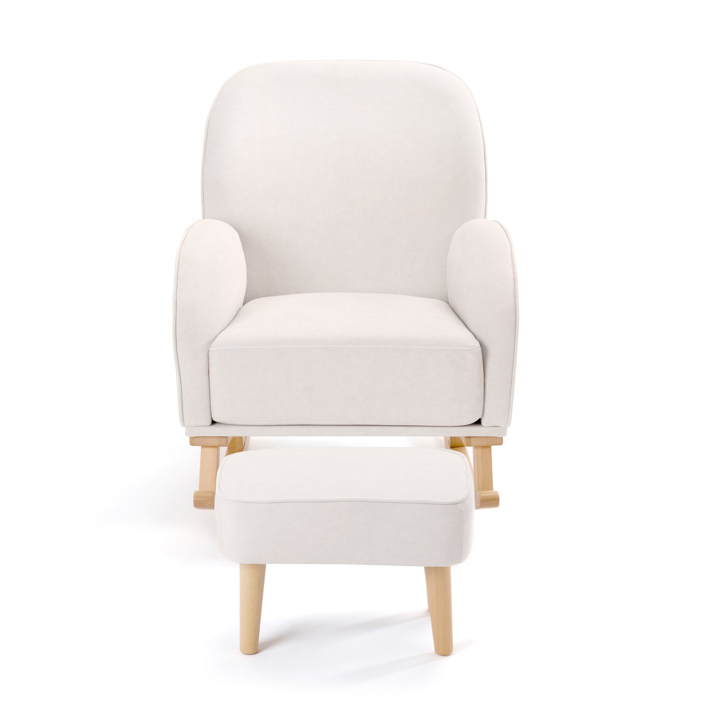 BABYMORE - Freya Nursing Chair with Stool CREAM