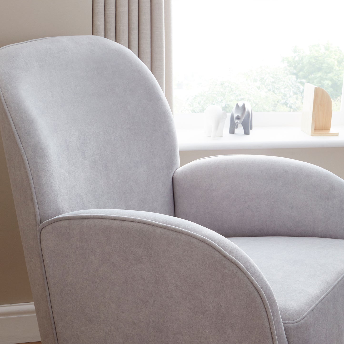 BABYMORE - Freya Nursing Chair with Stool GREY