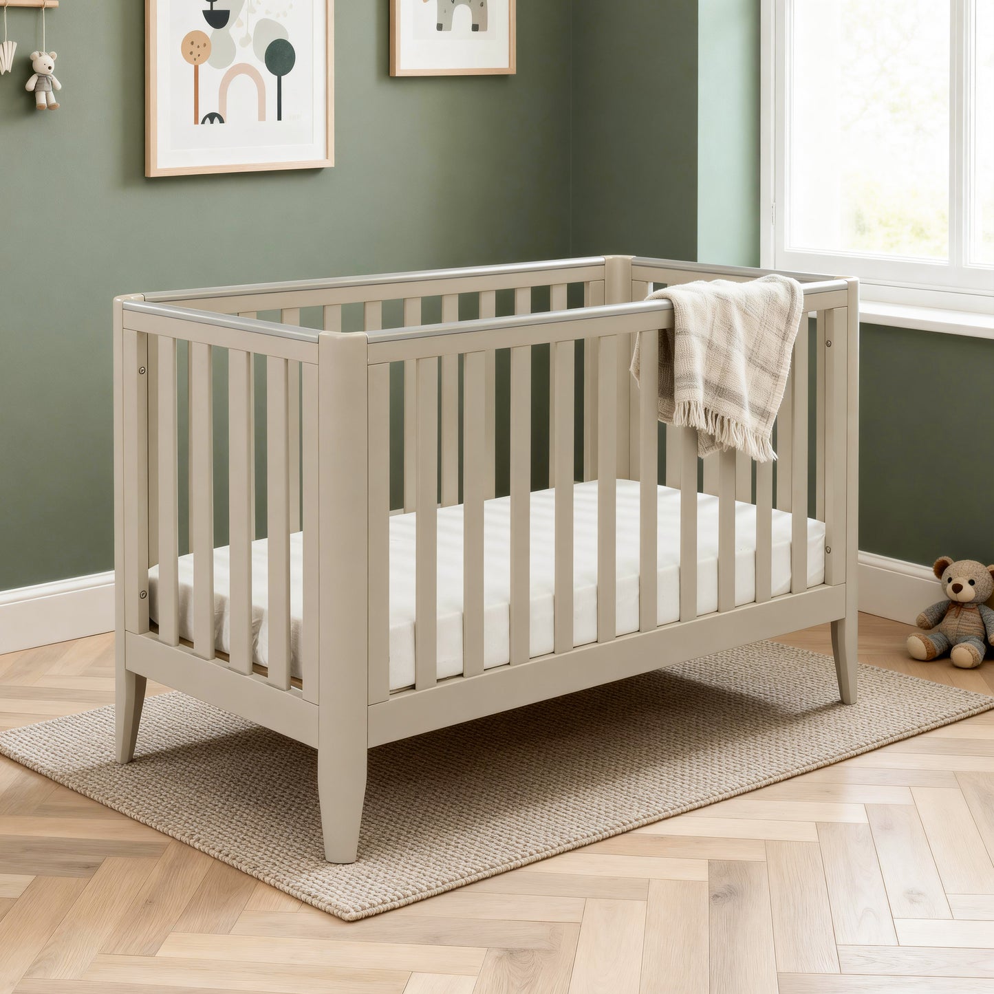 BABYMORE - Iris Cot Bed – Cashmere