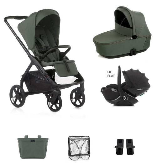 Jané Keep Pushchair + Kombibaby Lie-Flat 360 Baby Car Seat Bundle
