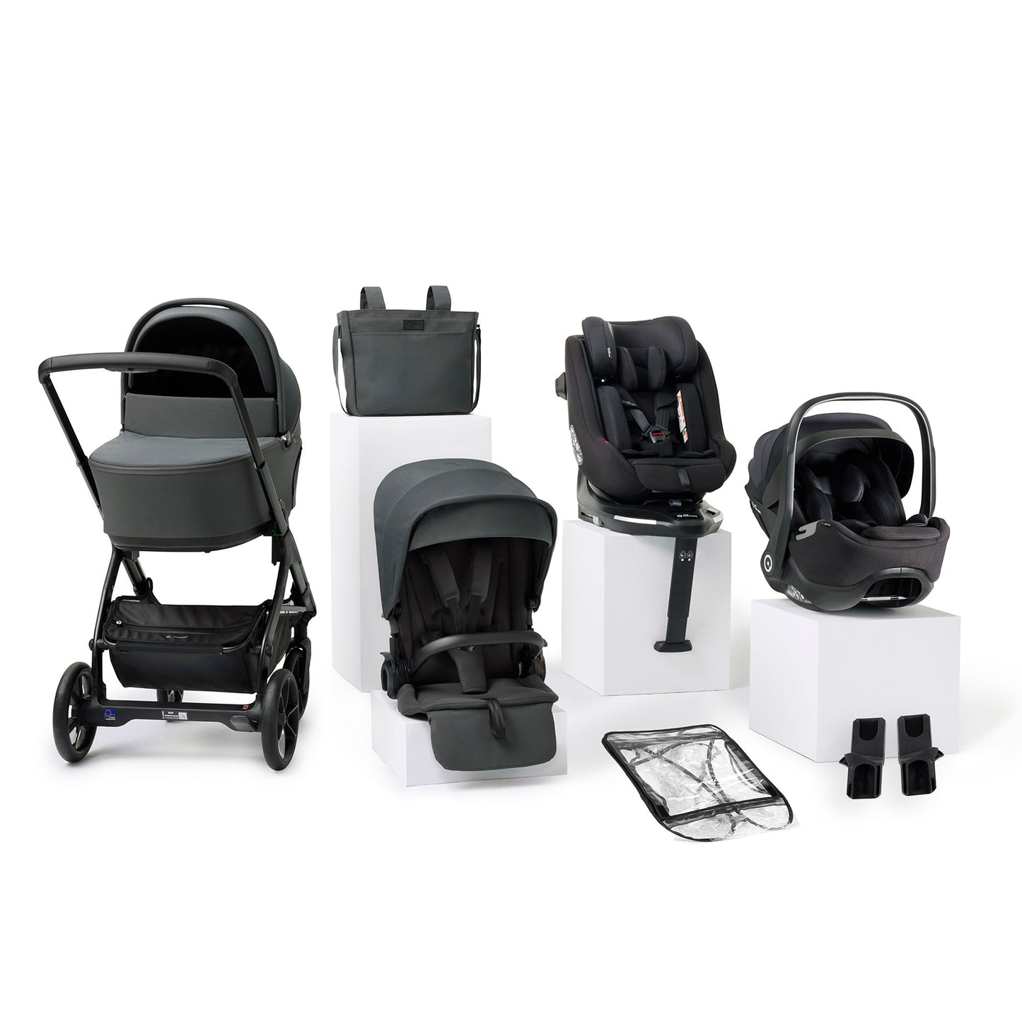 Jané Keep Pushchair + Kombibaby Lie-Flat 360 Baby Car Seat Bundle