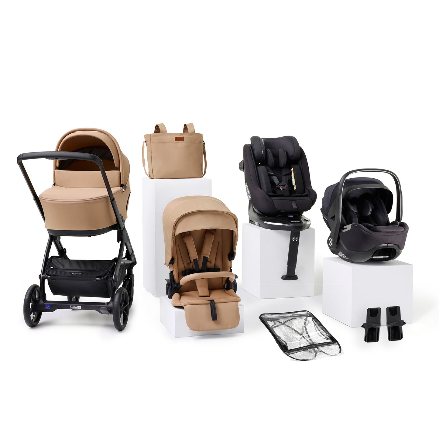 Jané Keep Pushchair + Kombibaby Lie-Flat 360 Baby Car Seat Bundle