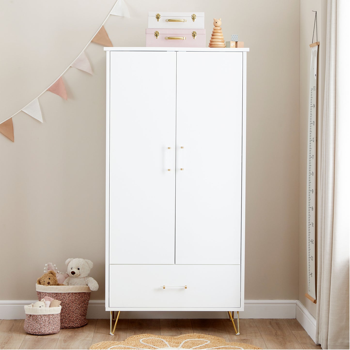 BABYMORE -  Kimi XL Acrylic 3 Piece Nursery Furniture Set