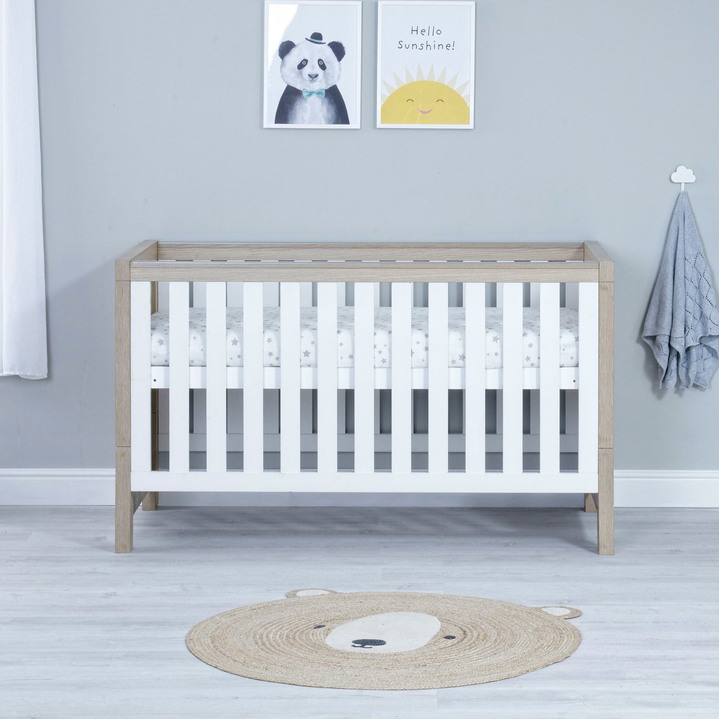 BABYMORE - Luno 3 Piece Nursery Furniture Set – Oak White