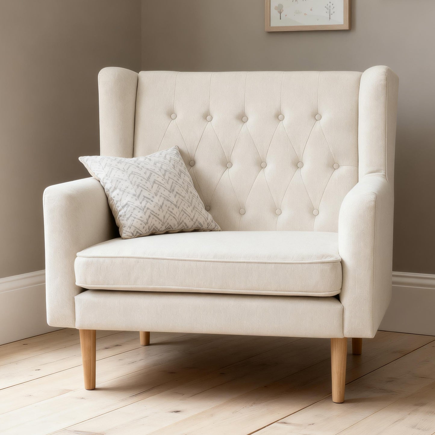 BABYMORE - Lux Snuggle Rocking Chair – Ivory