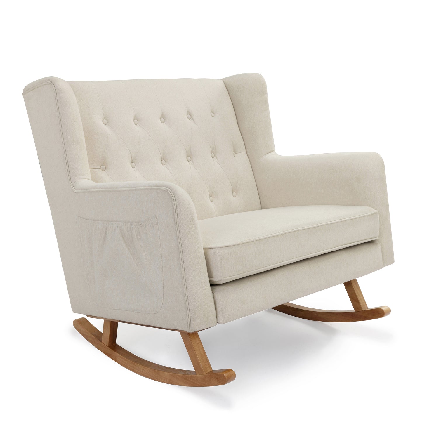 BABYMORE - Lux Snuggle Rocking Chair – Ivory