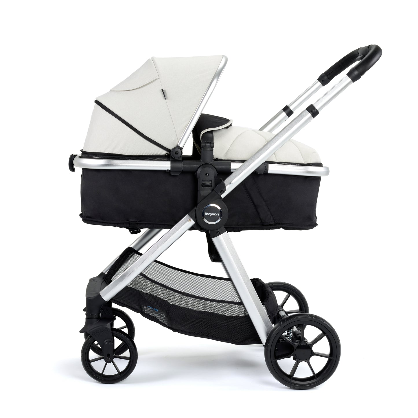 BABYMORE - Mimi 2 in 1 Pram Pushchair – Silver