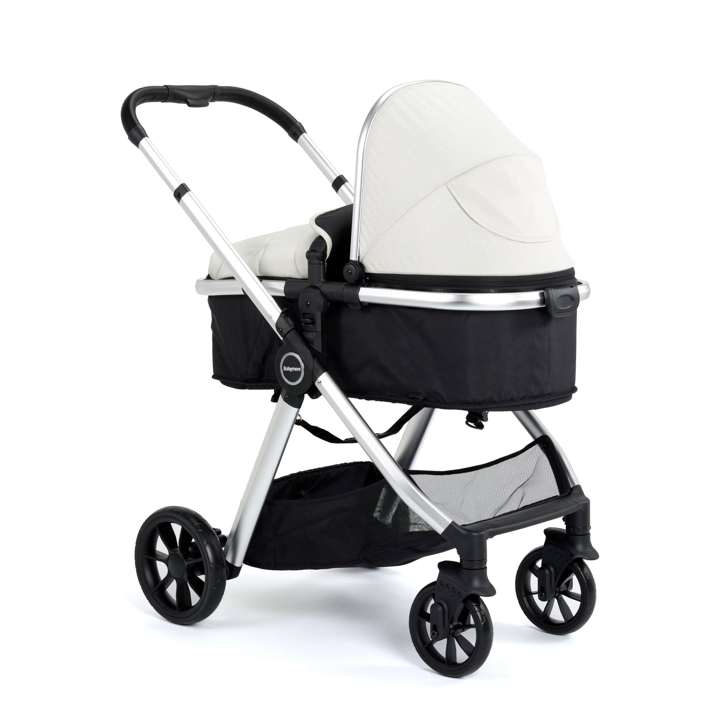 BABYMORE - Mimi 2 in 1 Pram Pushchair – Silver