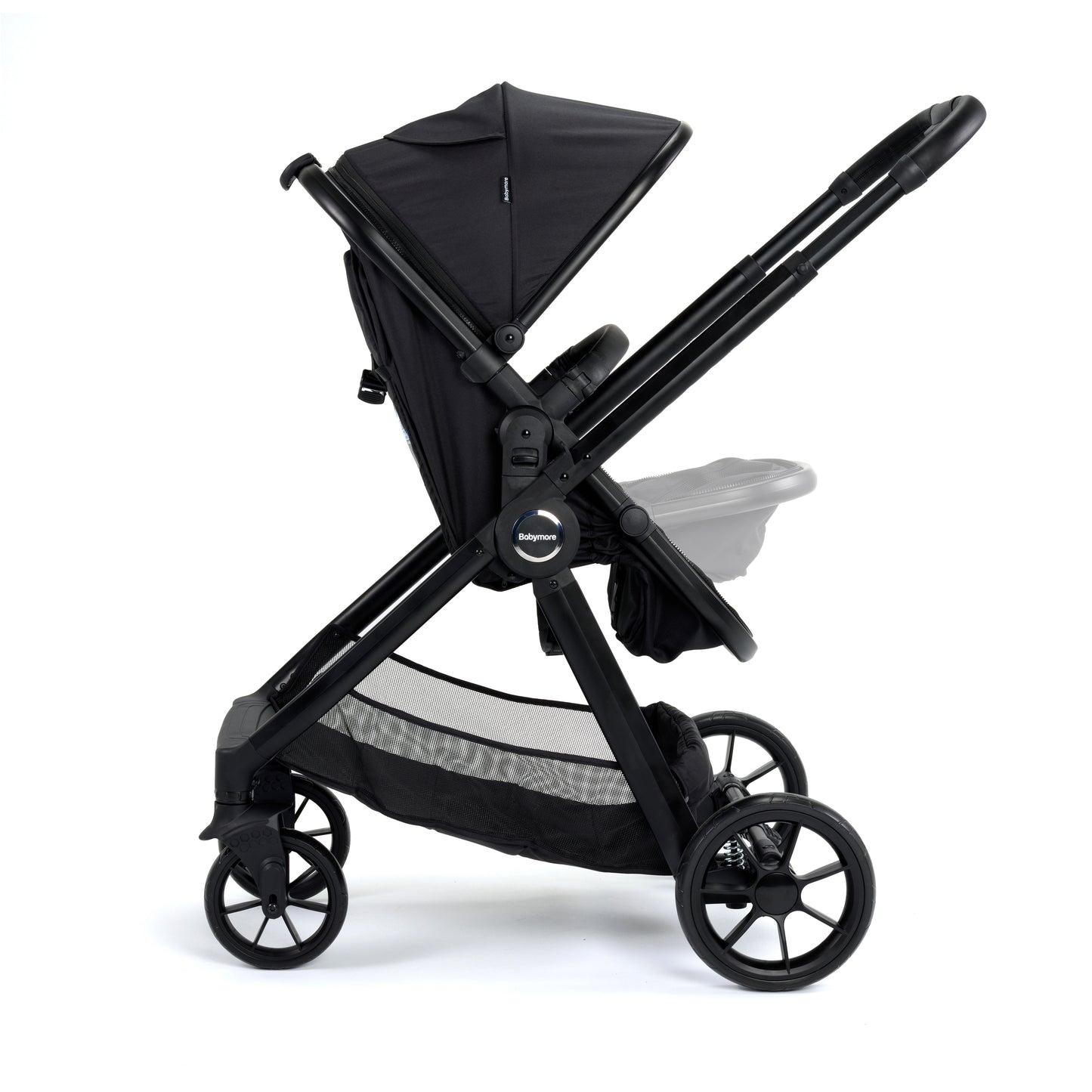 BABYMORE - Mimi Travel System Coco i-Size Car Seat with Isofix Base – Black