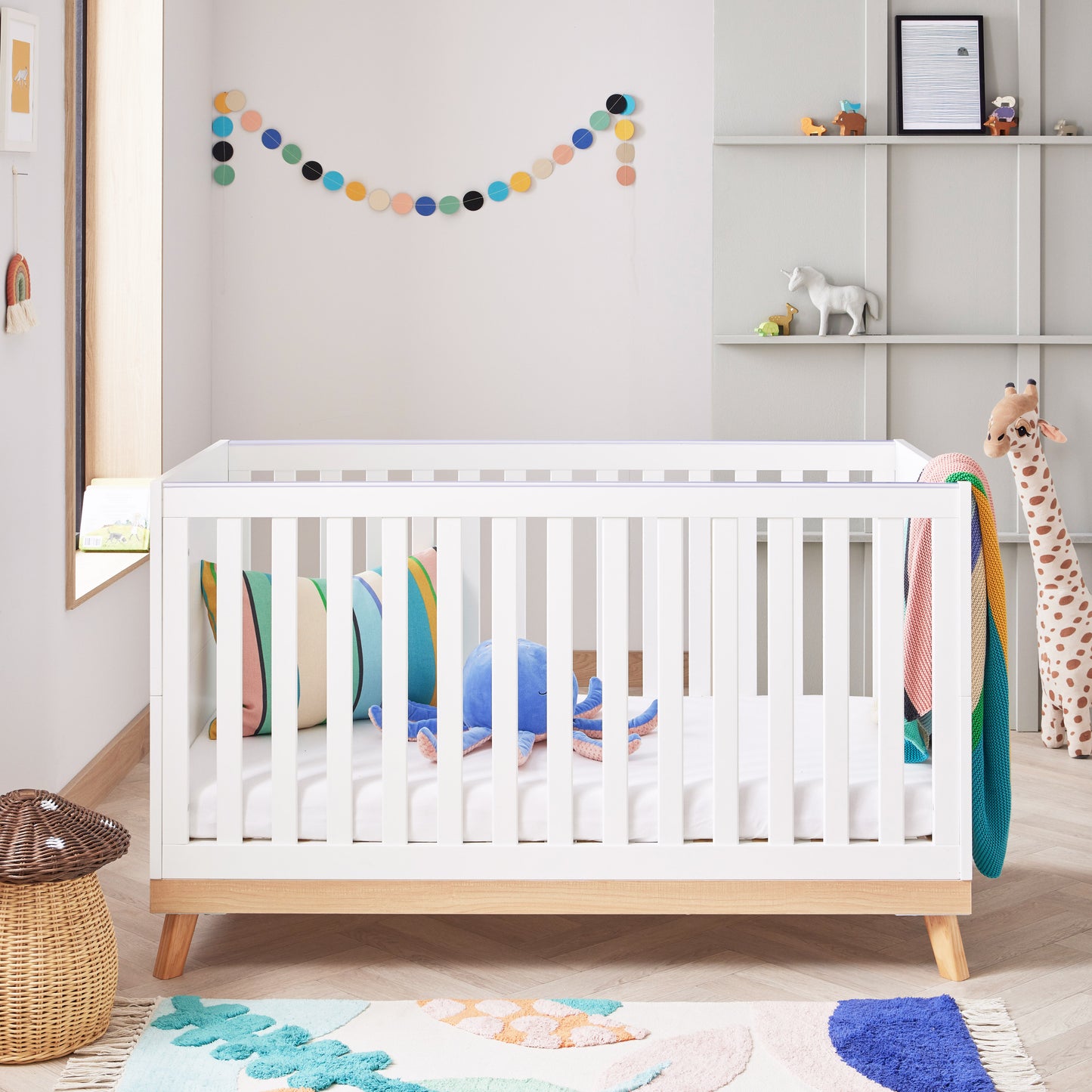 BABYMORE - Mona 2 Piece Nursery Furniture Set – White