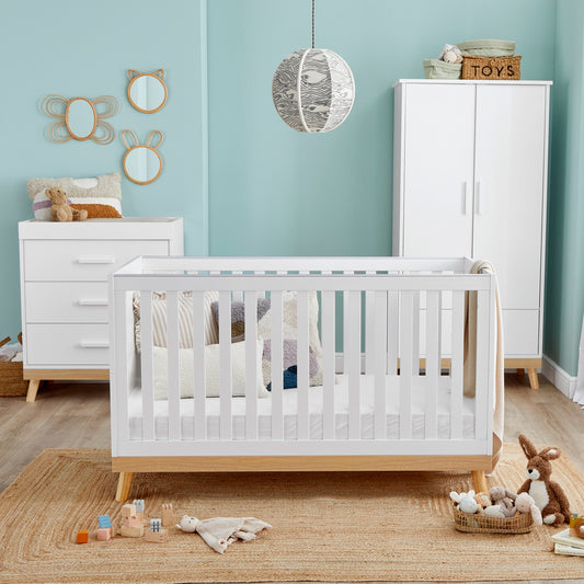 BABYMORE - Mona 3 Piece Nursery Furniture Set – White