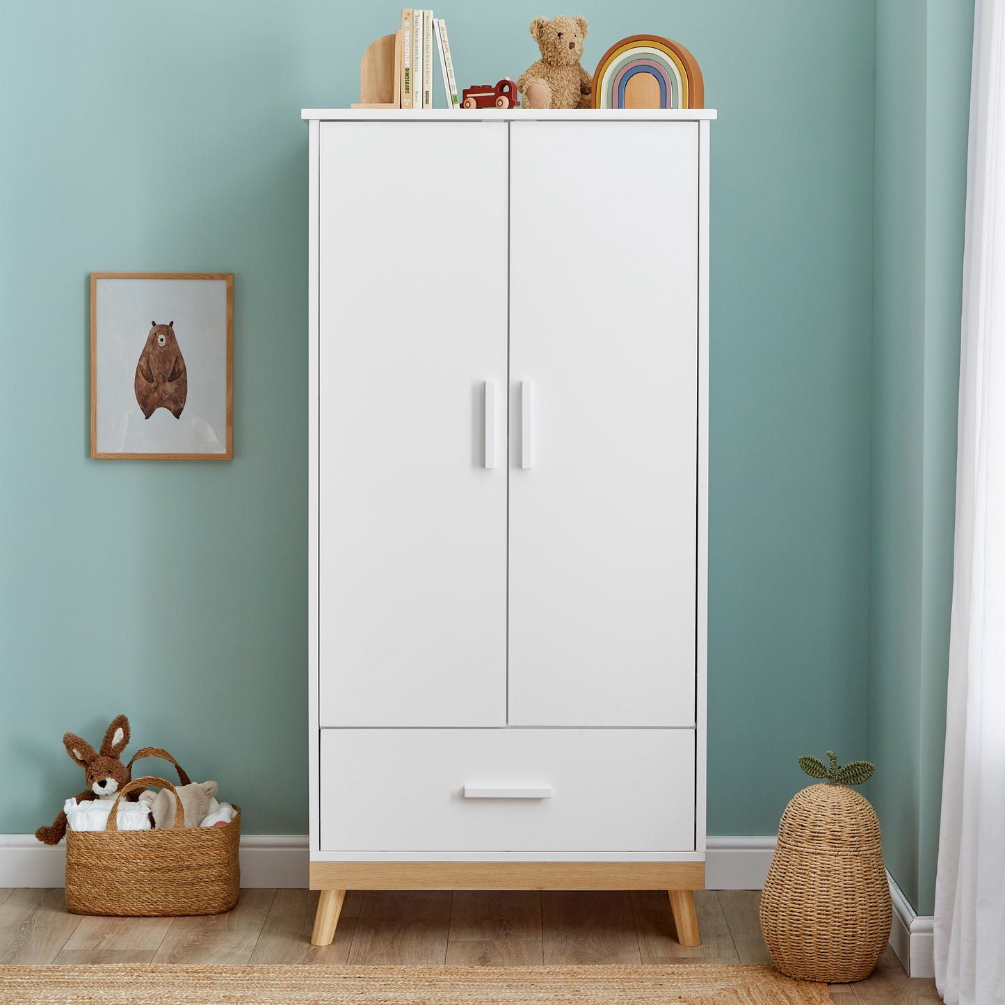 BABYMORE - Mona 3 Piece Nursery Furniture Set – White