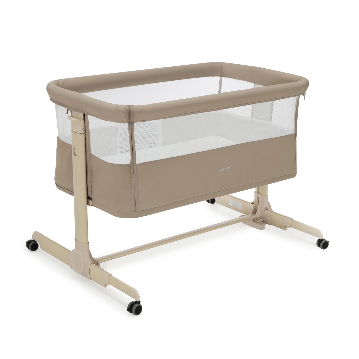 BABYMORE - Neera Bedside Crib – Khaki