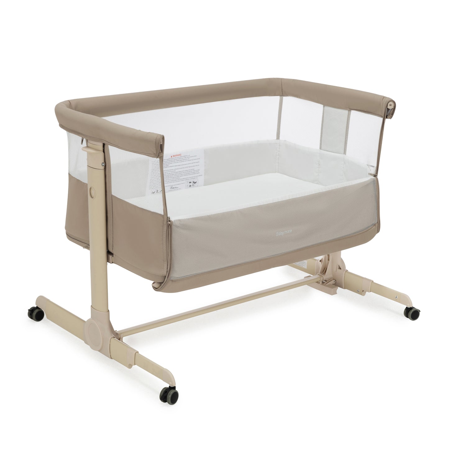 BABYMORE - Neera Bedside Crib – Khaki