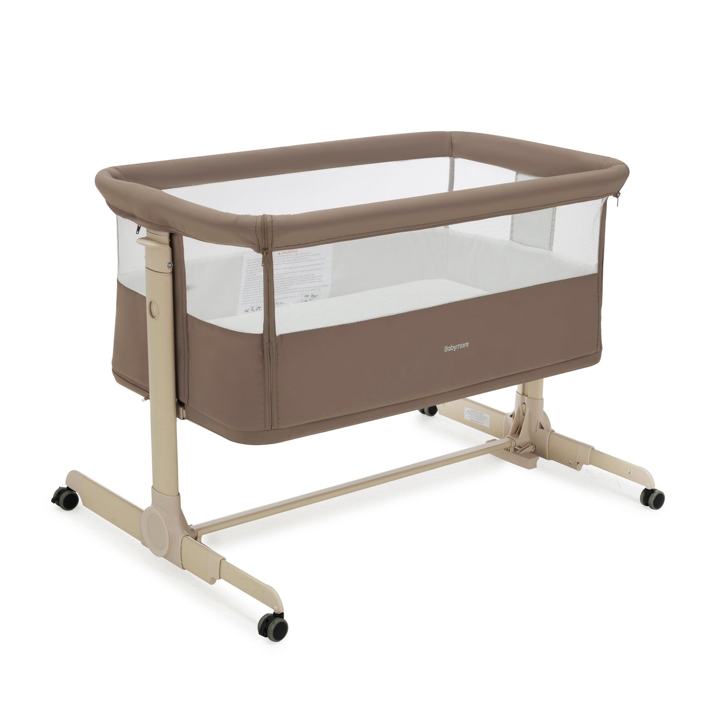 BABYMORE - Neera Bedside Crib – Mocha