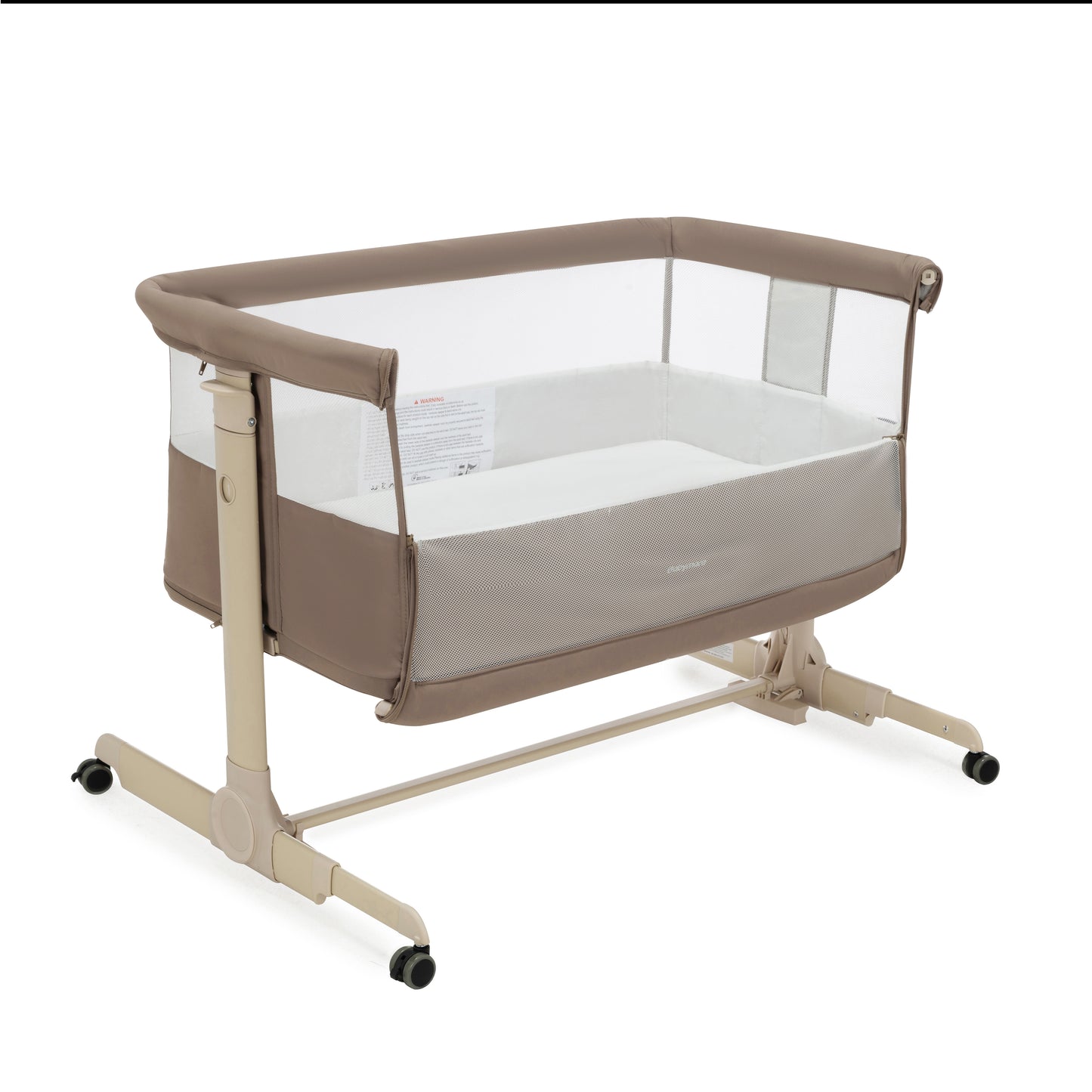 BABYMORE - Neera Bedside Crib – Mocha