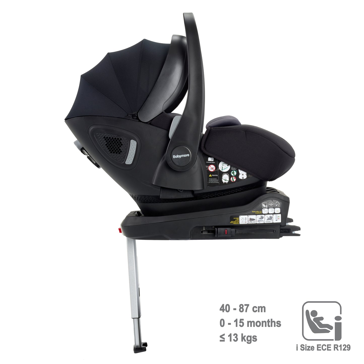 BABYMORE - Pecan i-Size Baby Car Seat with Isofix Base