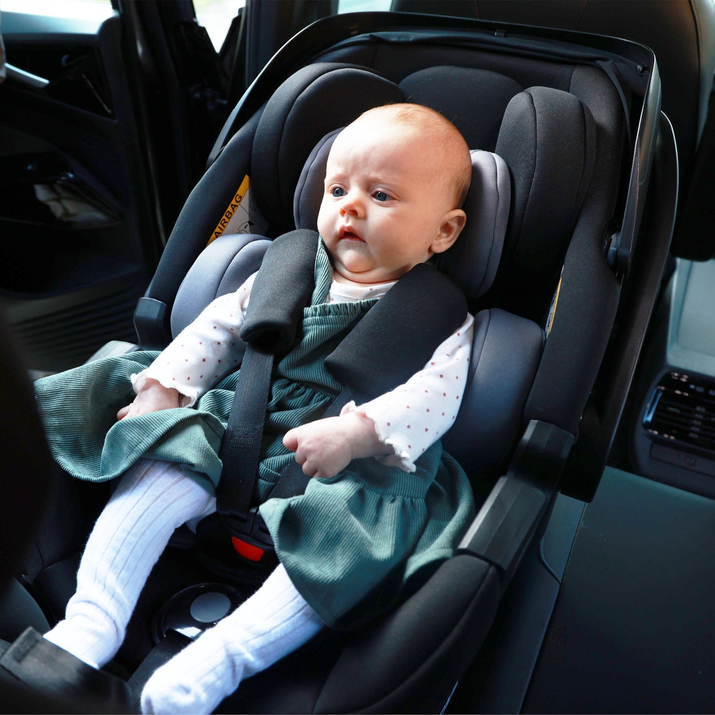 BABYMORE - Pecan i-Size Baby Car Seat with Isofix Base