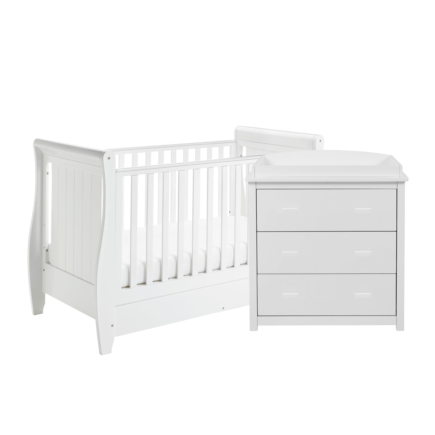 BABYMORE - Stella 2 Piece Nursery Furniture Set – White