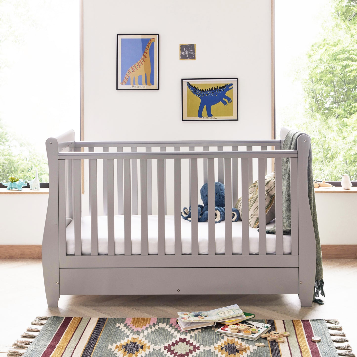 BABYMORE - Stella 3 Piece Nursery Furniture Set – Grey