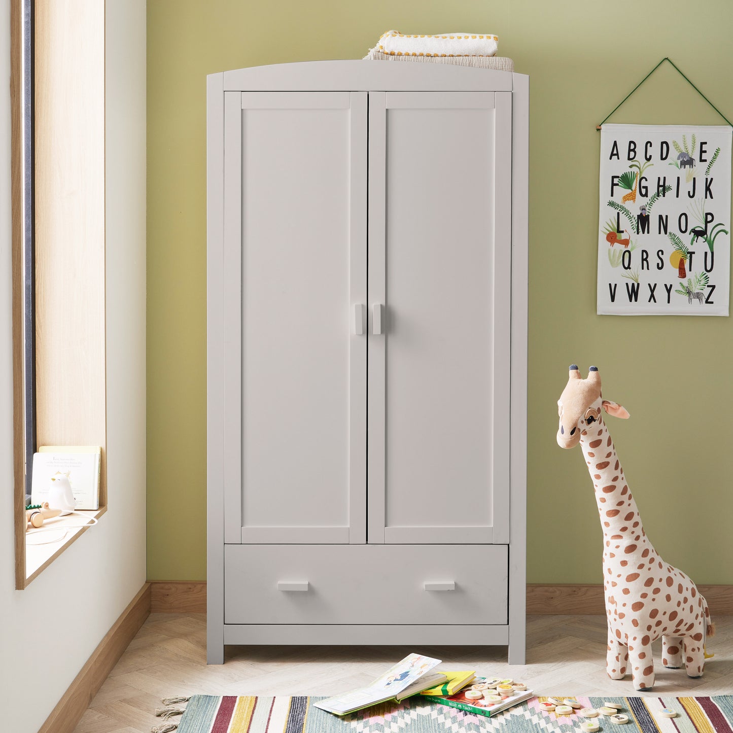 BABYMORE - Stella 3 Piece Nursery Furniture Set – Grey