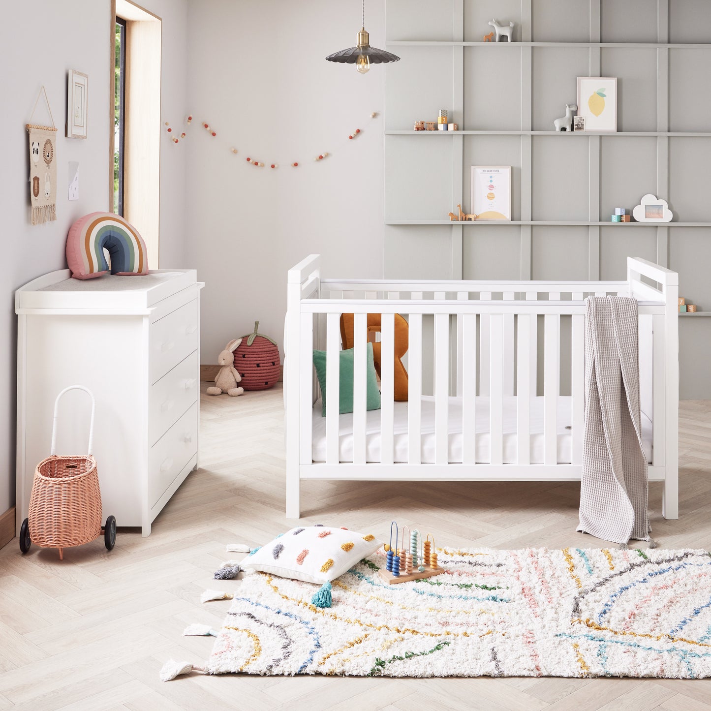 BABYMORE -  Velvet Deluxe 2 Piece Nursery Furniture Set