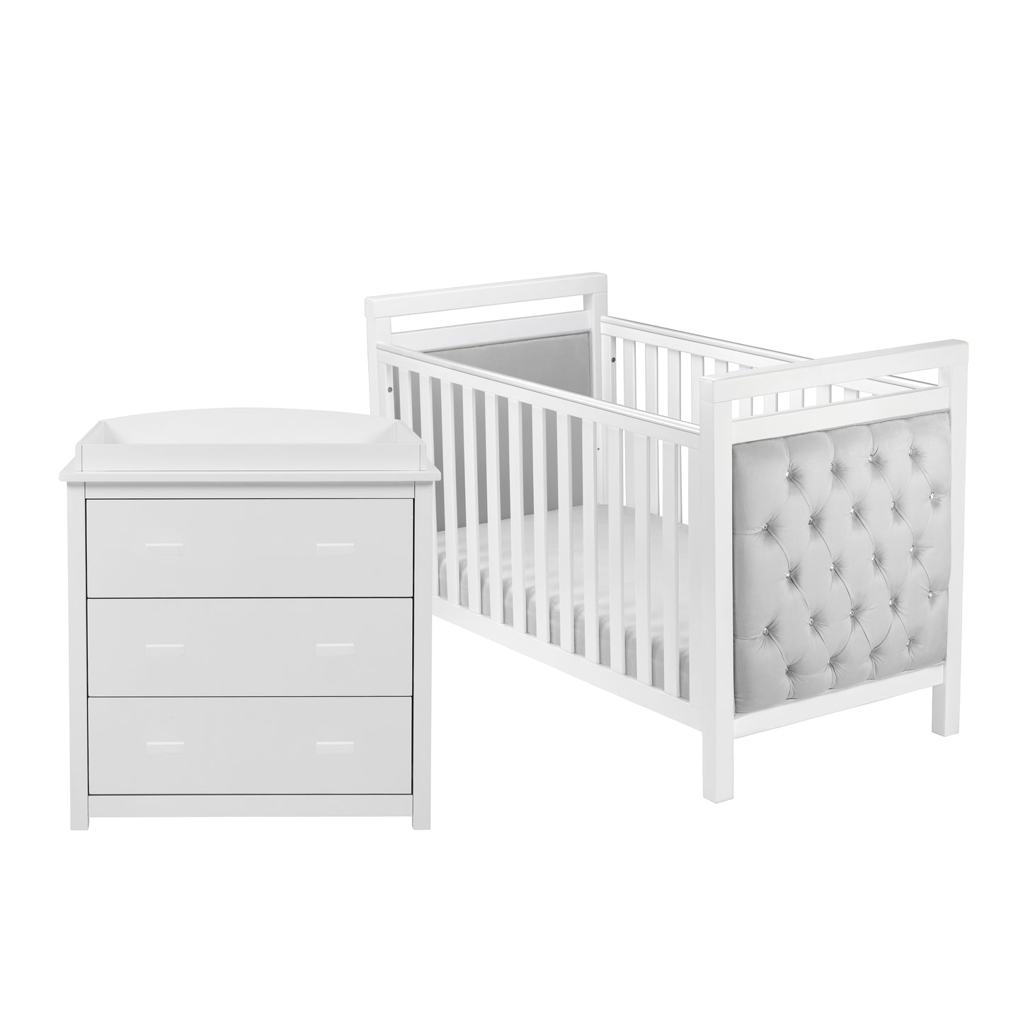 BABYMORE -  Velvet Deluxe 2 Piece Nursery Furniture Set