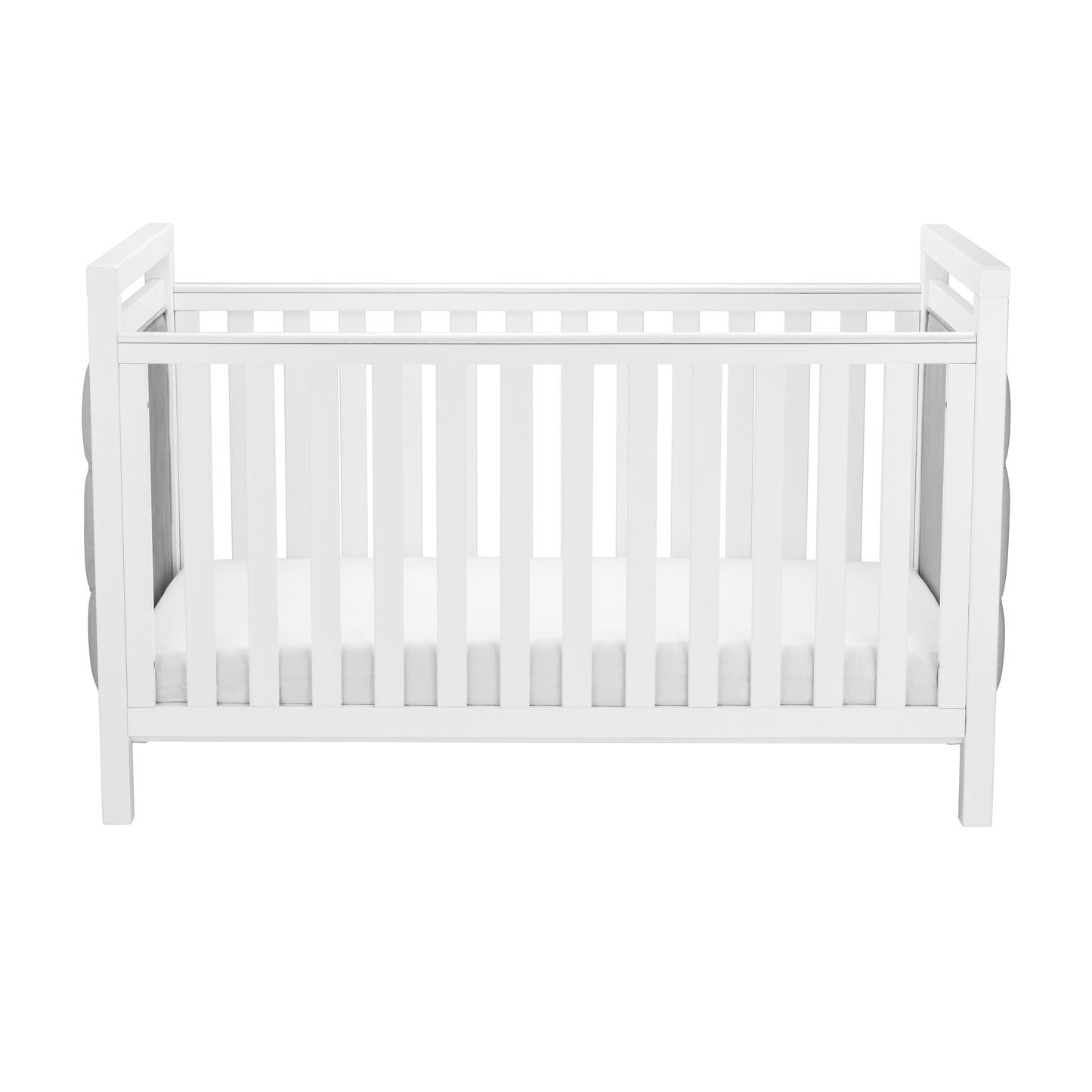 BABYMORE - Velvet Deluxe Cot Bed WHITE