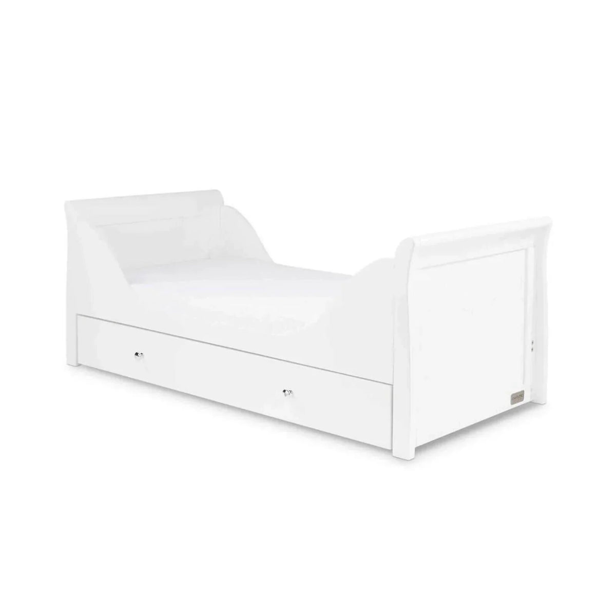 Ickle Bubba Snowdon Classic 2 Piece Furniture Set White - Fibre Mattress