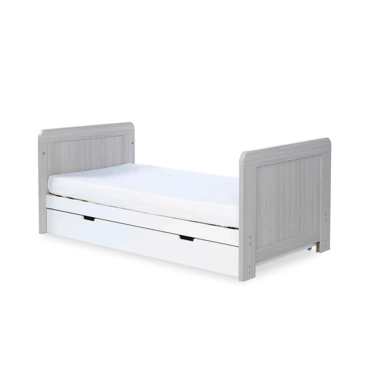 Ickle Bubba Pembrey Furniture Set Under Drawer Ash Grey & White 3 pcs - Fibre Mattress