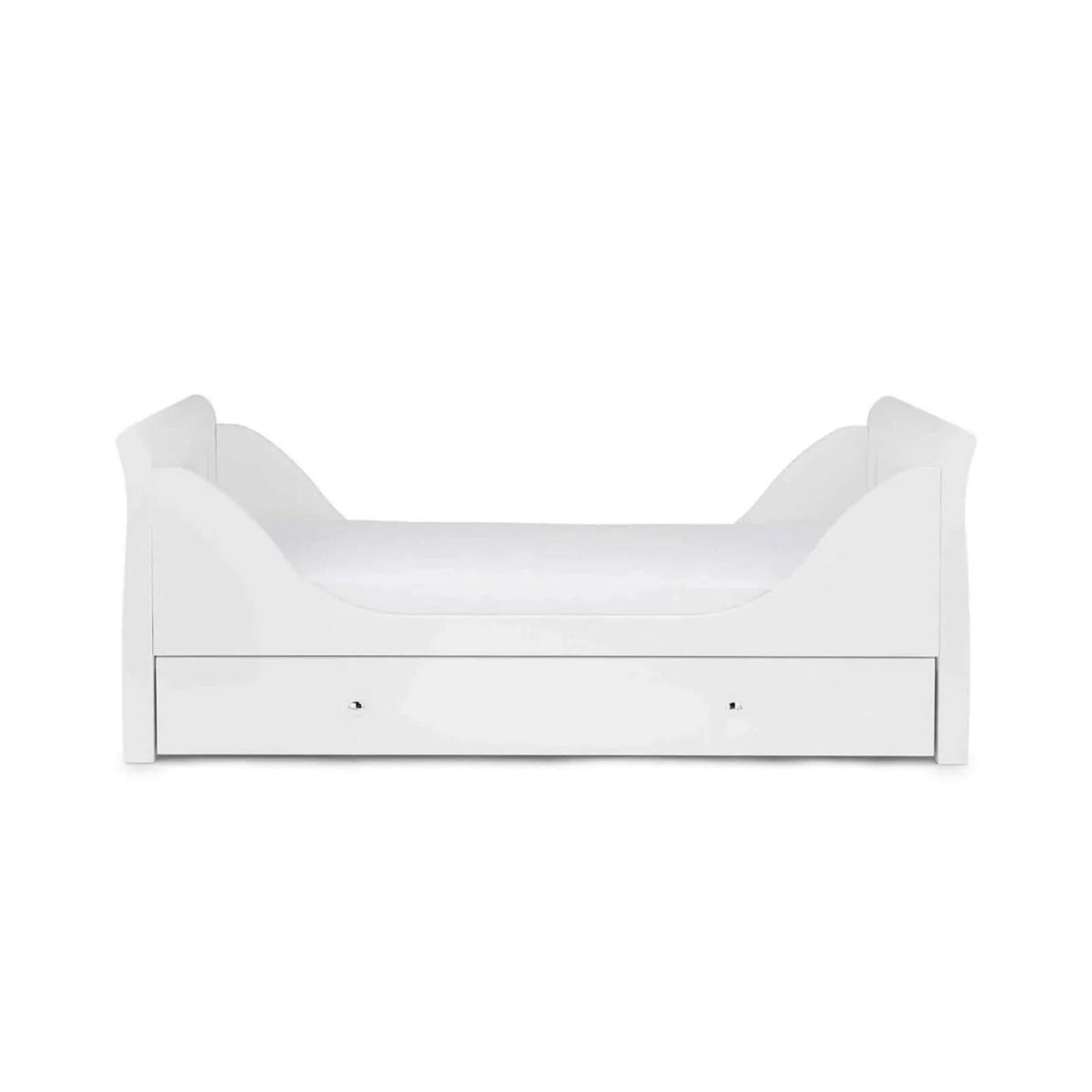 Ickle Bubba Snowdon Classic 2 Piece Furniture Set White - Fibre Mattress